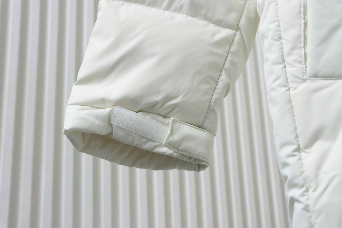 The North Face Long Nuptse Parka White