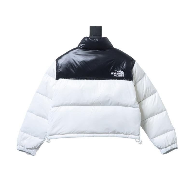 The North Face Nuptse 700 Short Jacket White Black