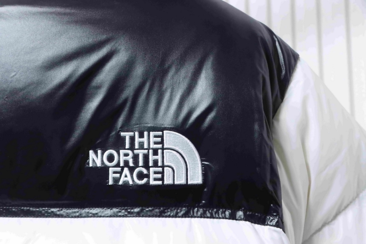 The North Face Nuptse 700 Short Jacket White Black