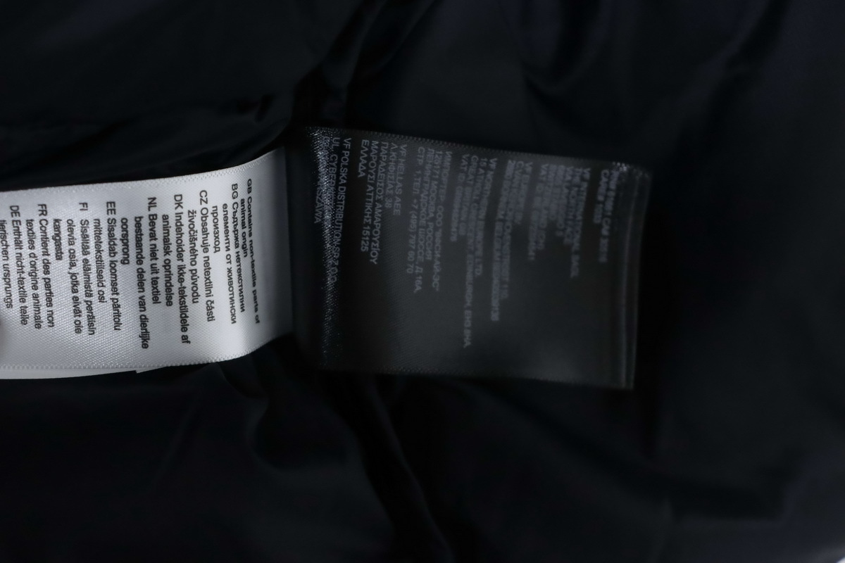 The North Face Nuptse 700 Short Jacket White Black