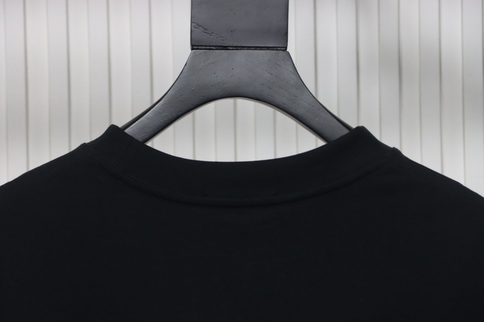 Balenciaga 25ss Portrait and Album Print Silhouette T-shirt Black