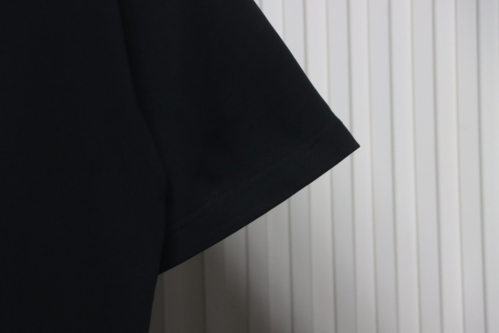 Balenciaga 25ss Portrait and Album Print Silhouette T-shirt Black