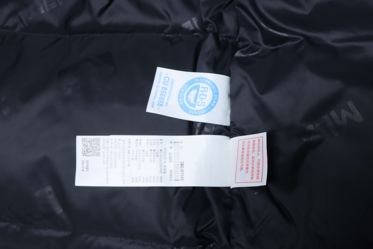 MLB 2nd Generation White Workwear Down Jacket With Large Fur Collar