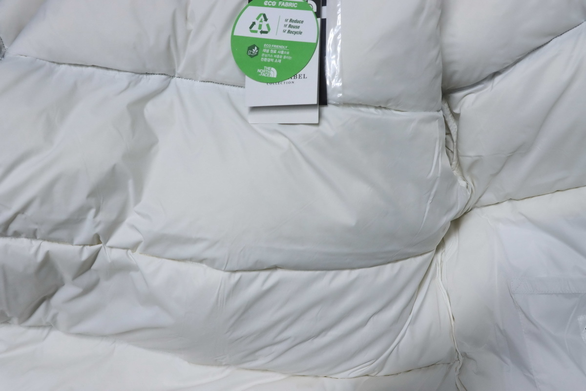 The North Face 1996 Eco Nuptse Jacket White Black