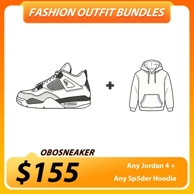 Any Regular Version Jordan 4 + Any Sp5der Hoodie $155 01