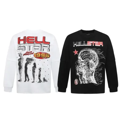 Hellstar 1996 Long-Sleeve T-Shirt D3233 Black/White 01