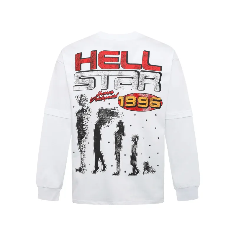 Hellstar 1996 Long-Sleeve T-Shirt D3233 Black/White