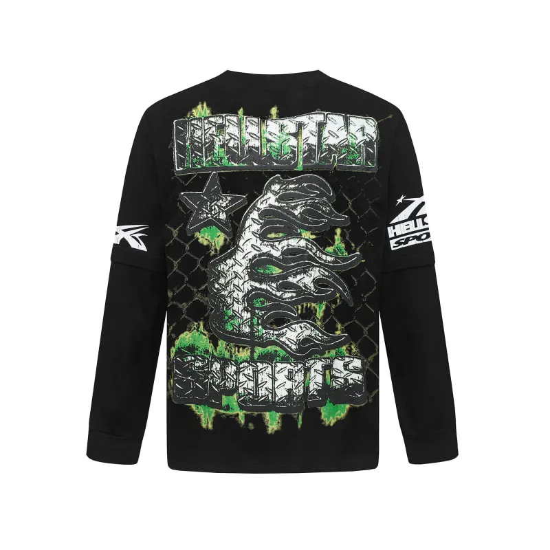 Hellstar ‘War Ready’ Long-Sleeve T-Shirt D3235 Black/White