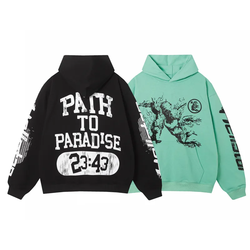 Hellstar Path To Paradise Hoodie #3098 Black/Green