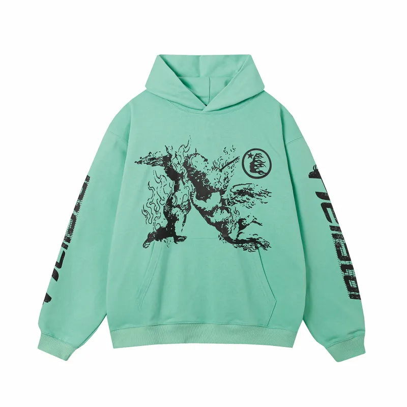 Hellstar Path To Paradise Hoodie #3098 Black/Green