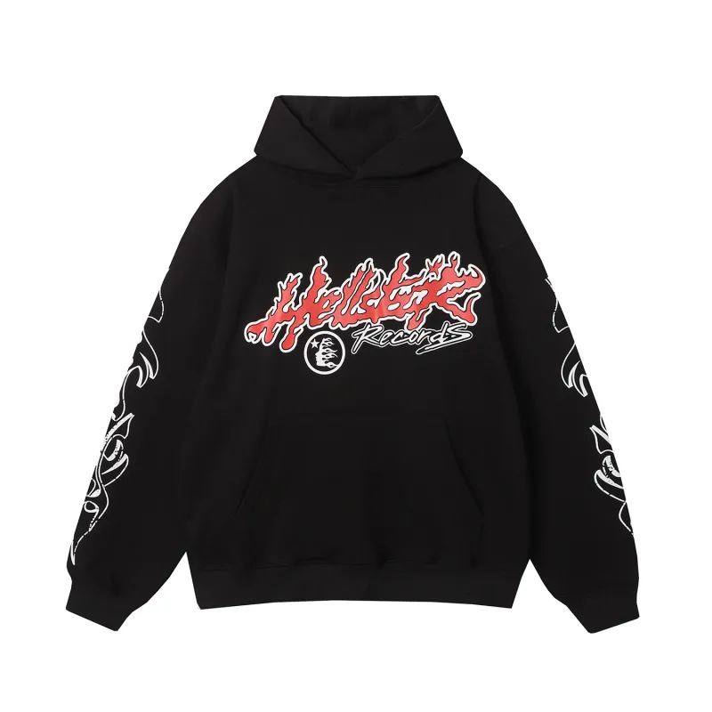 Hellstar Records Tour Hoodie #3071 Black/Brown
