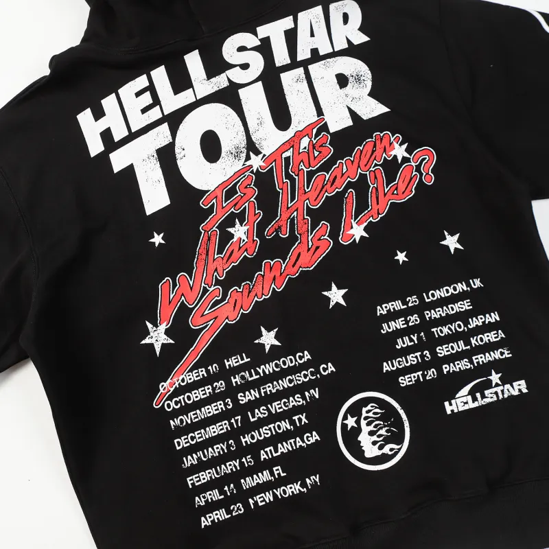 Hellstar Records Tour Hoodie #3071 Black/Brown
