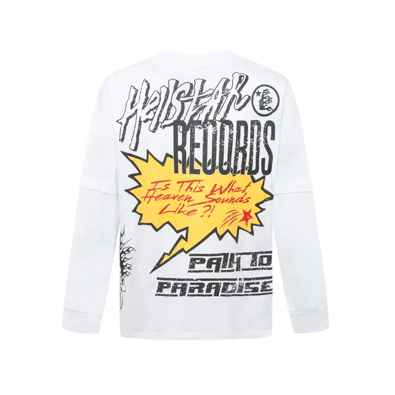 Hellstar Silent Ride Long-Sleeve T-Shirt D3230 Black/White