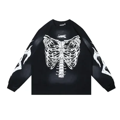 Hellstar Skeleton Long-Sleeve T-Shirt #699 Black 01
