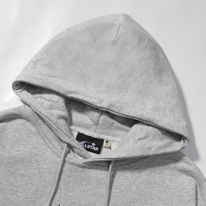 Hellstar Speed Hoodies #2230 Black White/Gray/Yellow