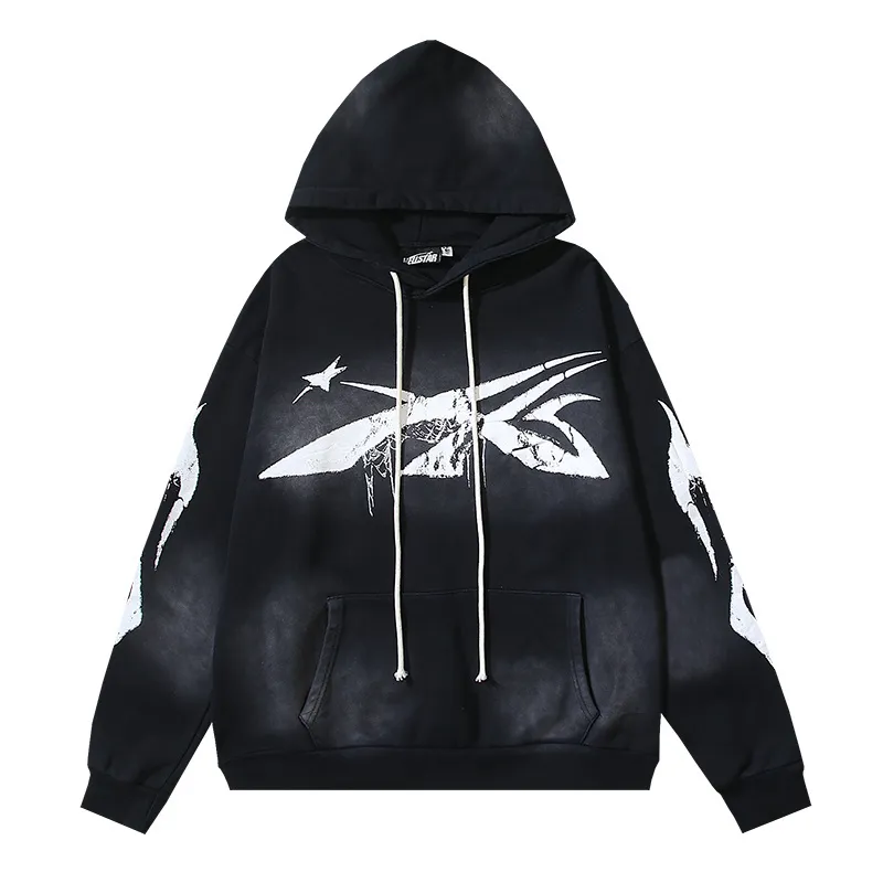 Hellstar Spiderweb Sport Black Hoodie #2039