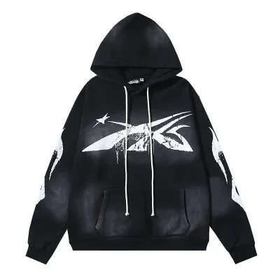 Hellstar Spiderweb Sport Black Hoodie #2039 02