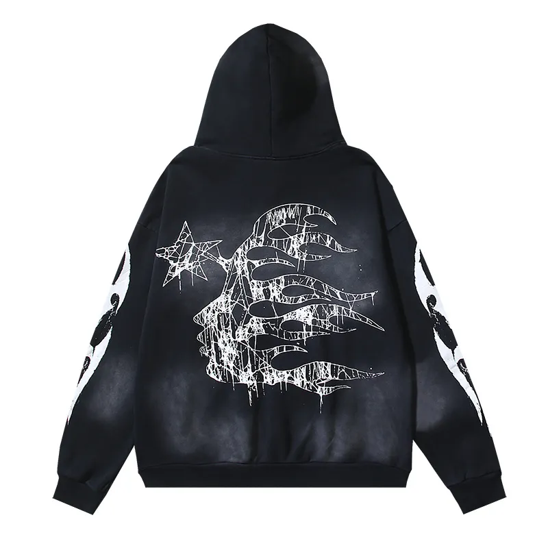 Hellstar Spiderweb Sport Black Hoodie #2039