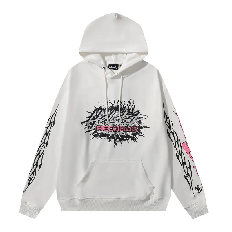 Hellstar Sports Future Flame Hoodie #2278 Black/White