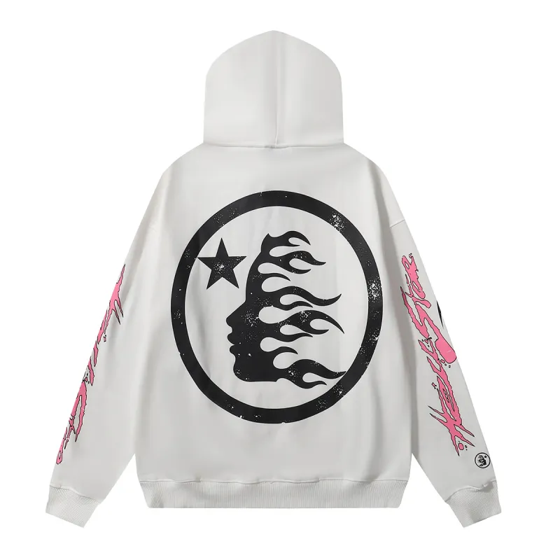 Hellstar Sports Future Flame Hoodie #2278 Black/White