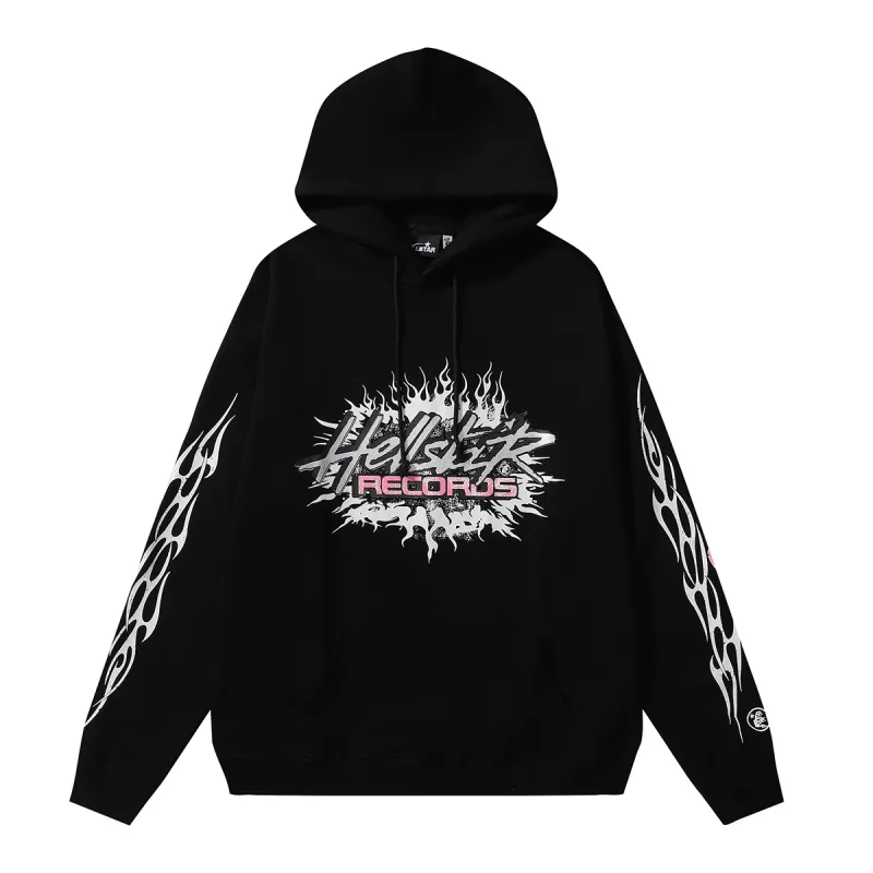 Hellstar Sports Future Flame Hoodie #2278 Black/White