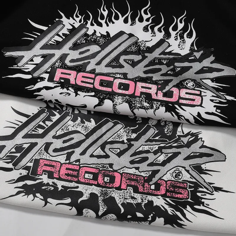 Hellstar Sports Future Flame Hoodie #2278 Black/White