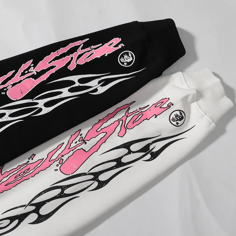 Hellstar Sports Future Flame Hoodie #2278 Black/White