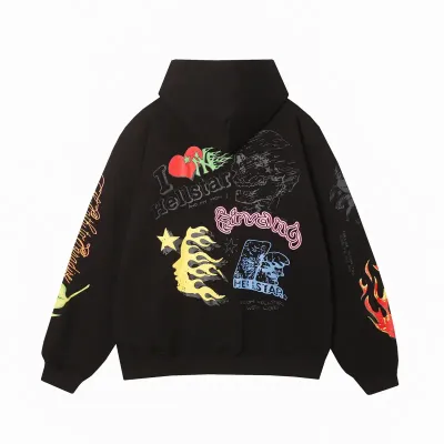 Hellstar Studio Summer Love Hoodie #3100 Black 02