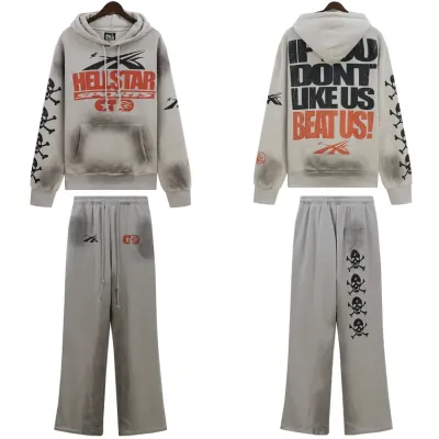 OBO Hellstar If You Dont Like Us Beat Us Tracksuit Grey #5653-8175 01