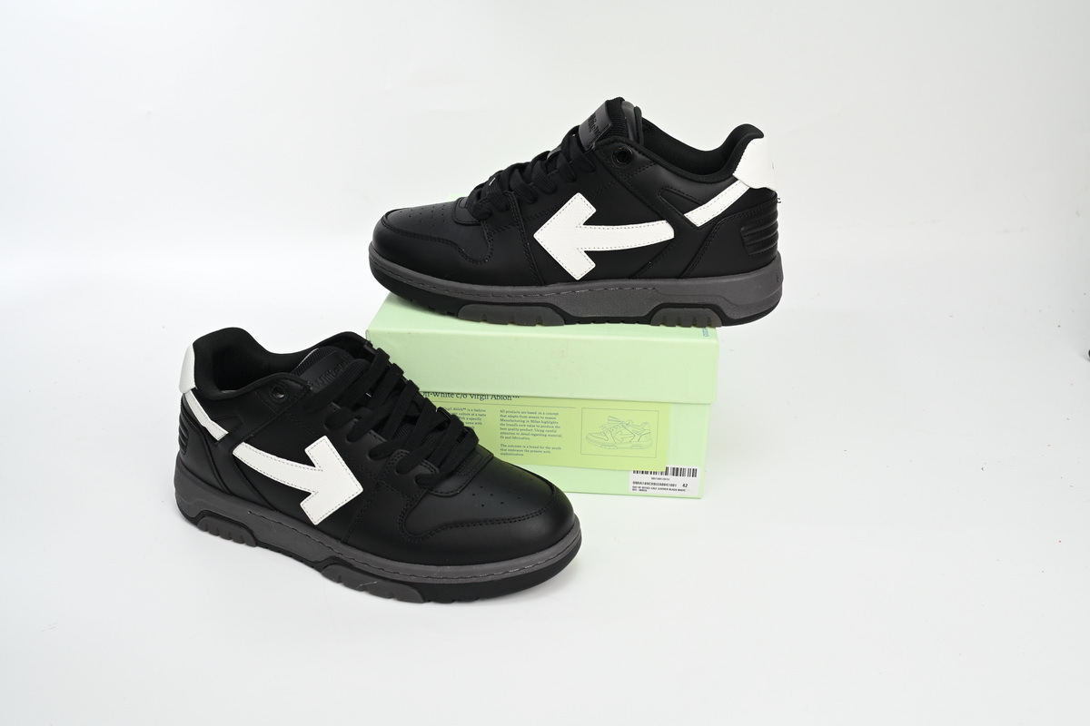 OFF-WHITE Black And White Out Of Office Sneakers