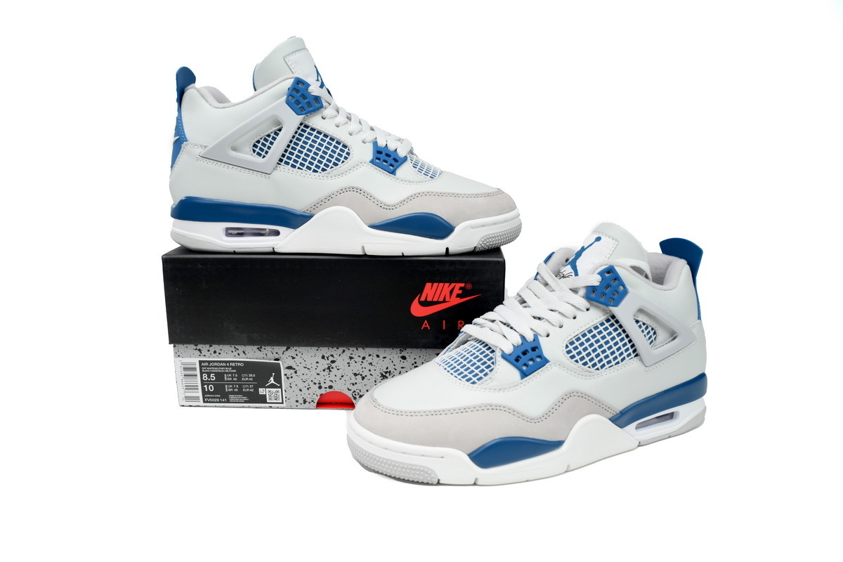【Black 5 Sale】Top Version  Air Jordan 4 Military Blue FV5029-141