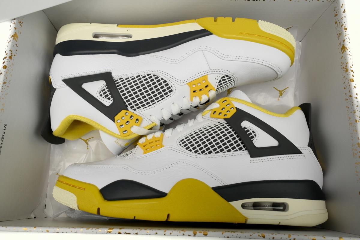 【Black 5 Sale】Top Version  AIR JORDAN 4 VIVID SULFUR AQ9129-101