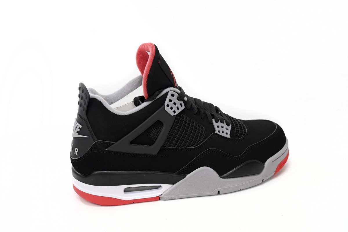 【Black 5 Sale】Top Version Air Jordan 4 Retro Bred 308497-060