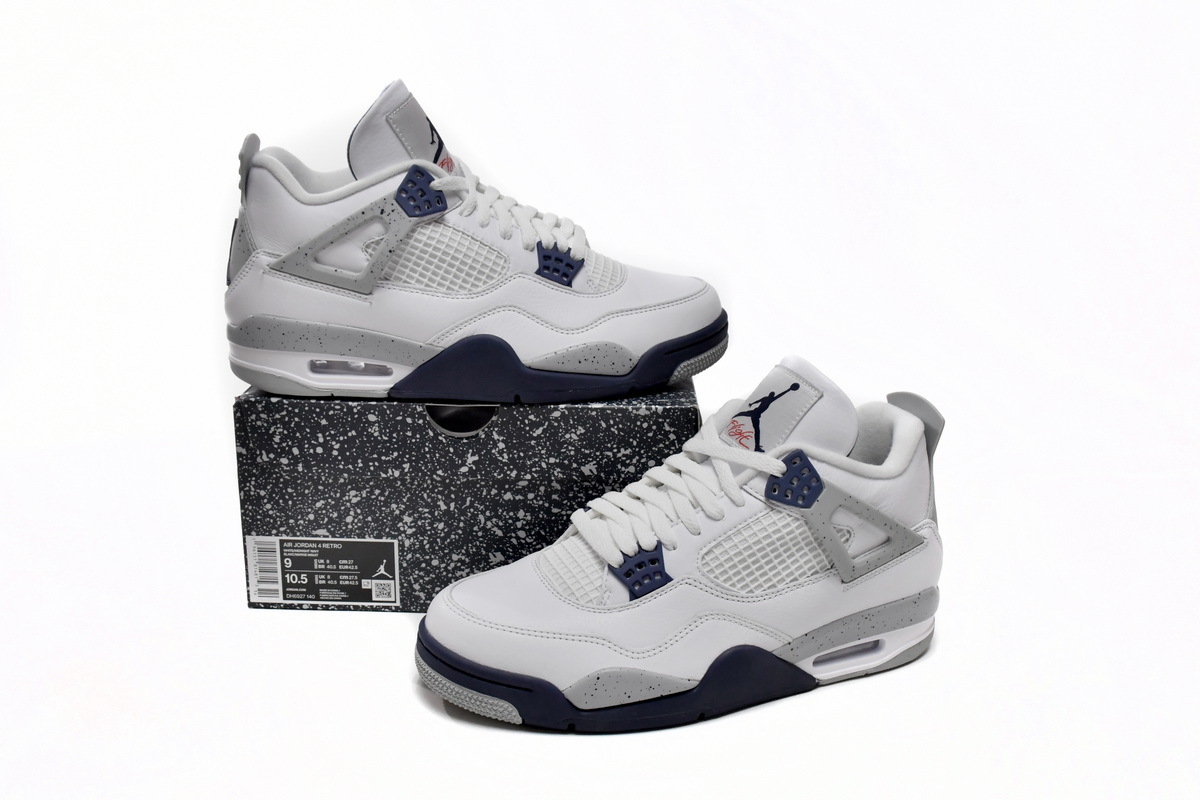 【Black 5 Sale】Top Version Air Jordan 4 Retro Midnight Navy DH6927-140