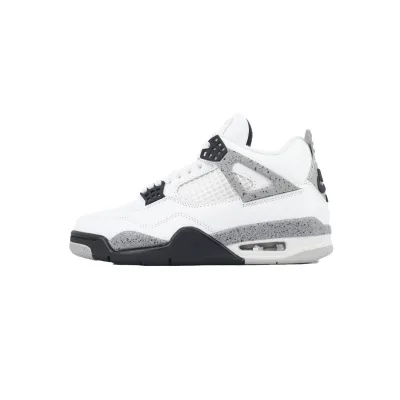 【Black 5 Sale】Top Version Air Jordan 4 Retro OG White Cement FV5029-100 01