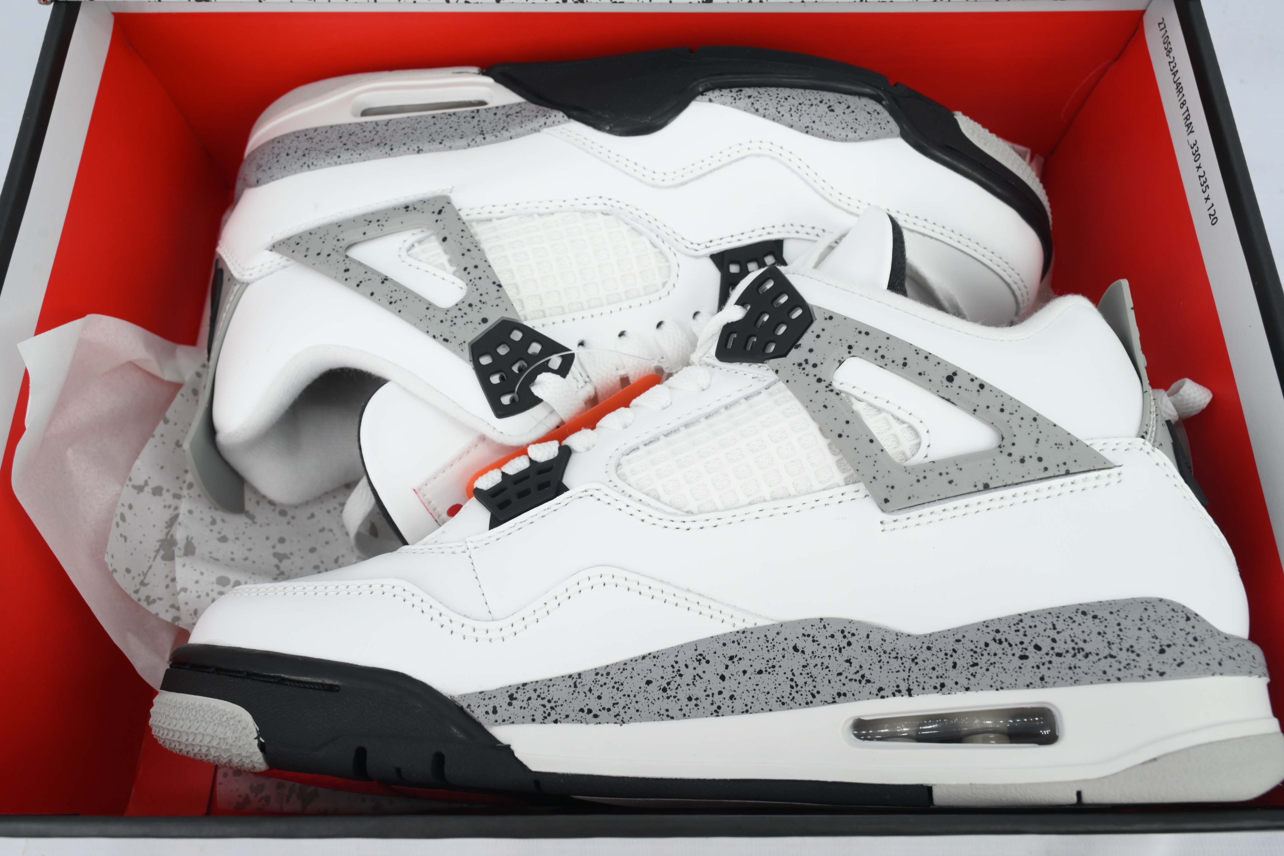 【Black 5 Sale】Top Version Air Jordan 4 Retro OG White Cement FV5029-100
