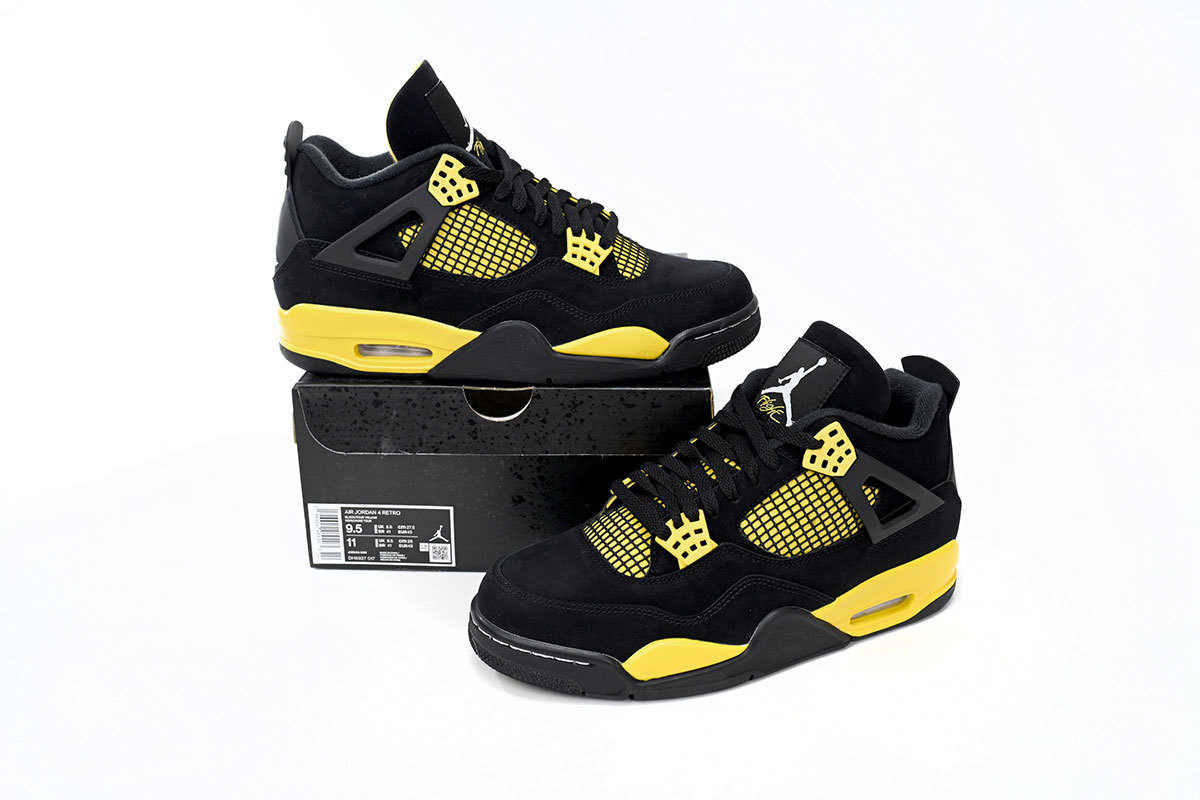 【Black 5 Sale】Top Version Air Jordan 4 Thunder DH6927-017