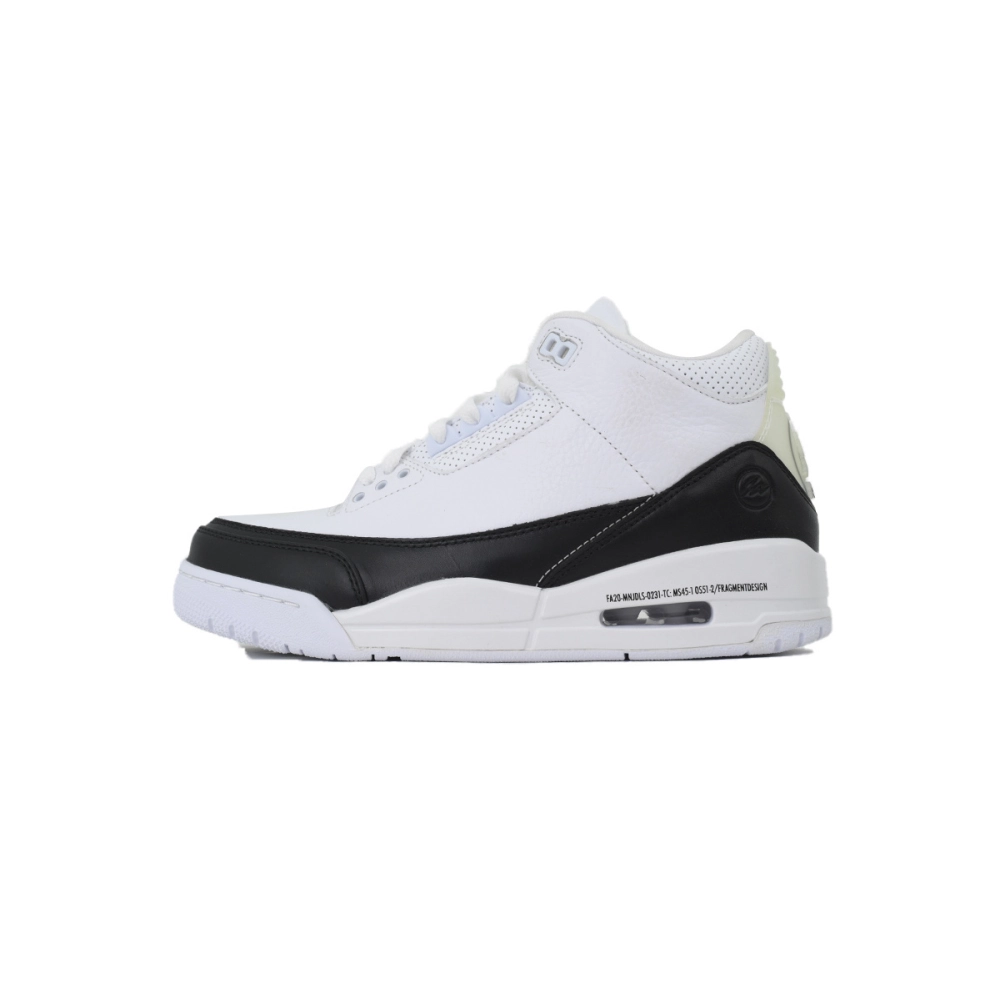 【Special Sale】Top Version Fragment Design x Air Jordan 3 Black White ...