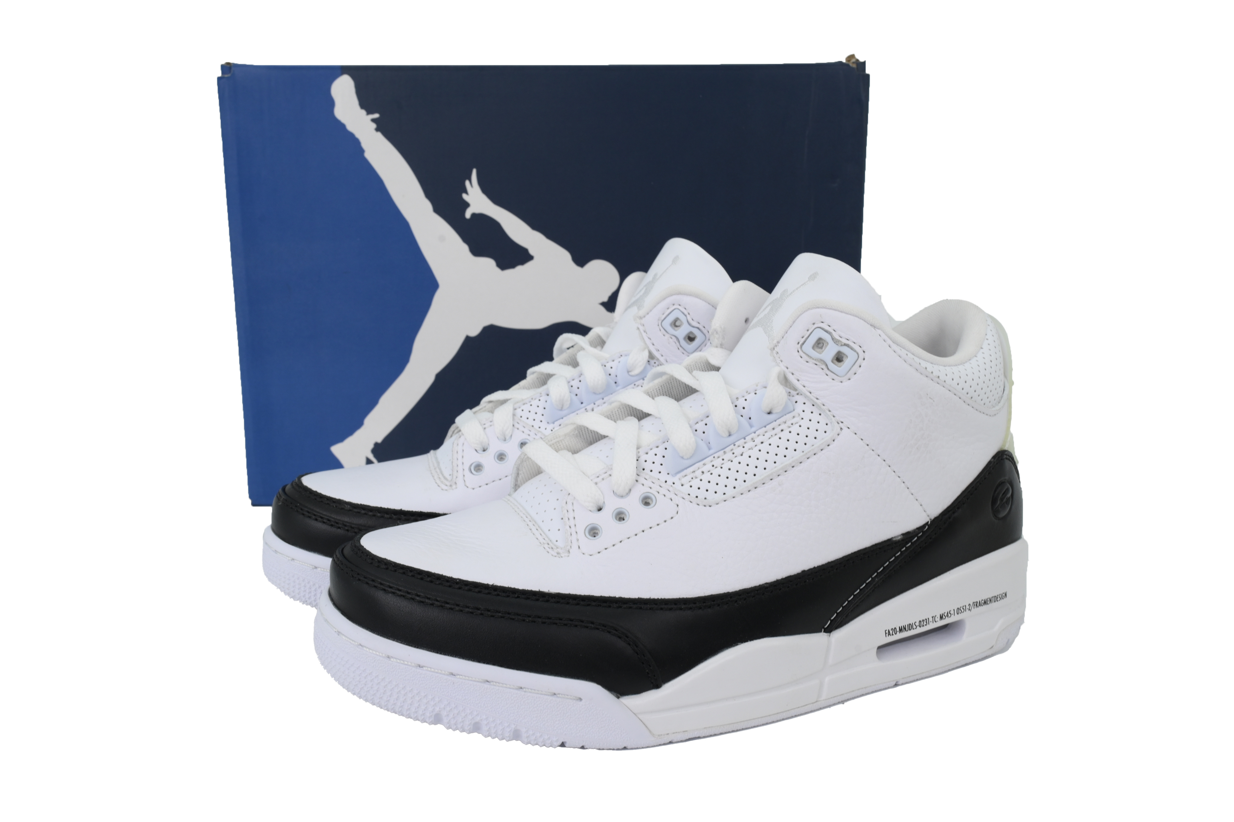【Black 5 Sale】Top Version Fragment Design x Air Jordan 3 Black White DA3595-100