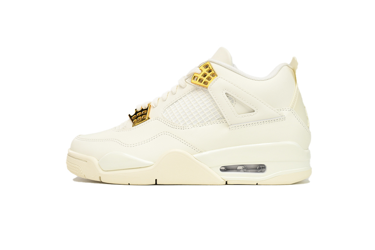 【Black 5 Sale】Top Version Nike Air Jordan 4 WMNS Sail AQ9129-170 