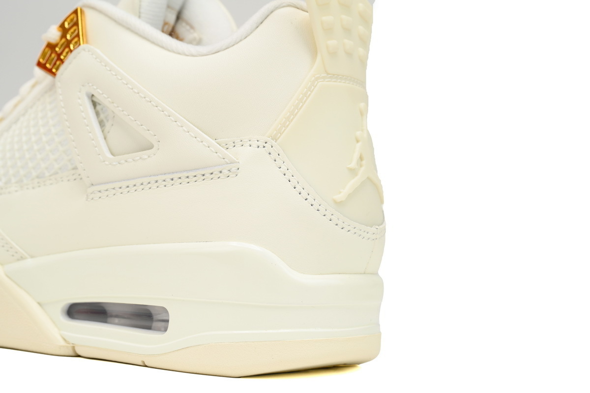 【Black 5 Sale】Top Version Nike Air Jordan 4 WMNS Sail AQ9129-170 