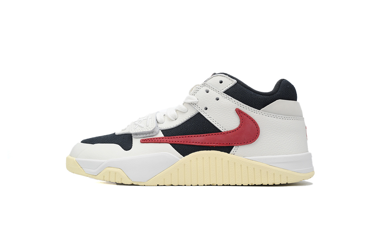 【Black 5 Sale】Top Version Travis Scott × Nike Jordan Jumpman Jack TR University Red FZ8117-101