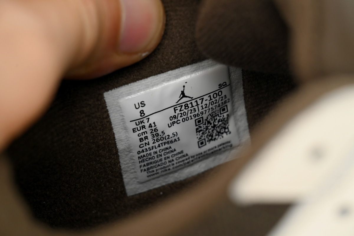 【Black 5 Sale】Top Version Travis Scott × Nike Jordan Jumpman Jack TR White Brown FZ8117-100