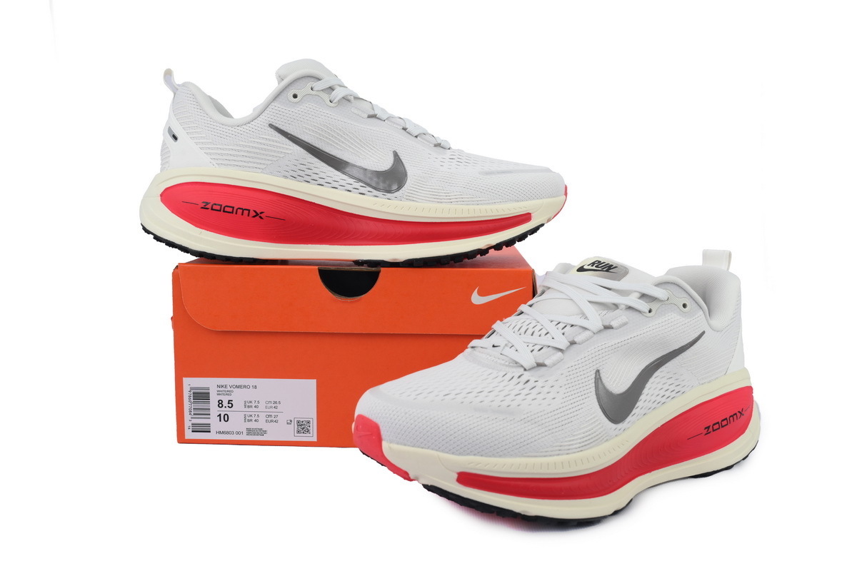 NIKE Vomero 18 Platinum Tint Siren Red HM6803-001