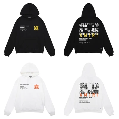 AMIRI Arts District Hoodie #9280 Black/White 01