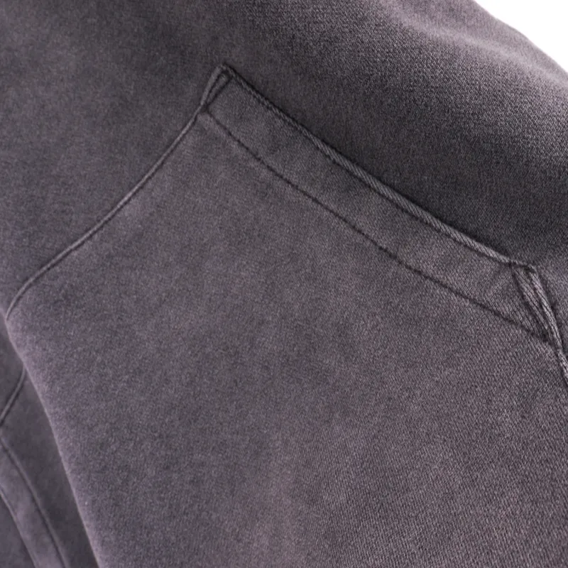 AMIRI Lounge Crystal Embellished Distressed Graphic Hoodie #5889 Black/Apricot