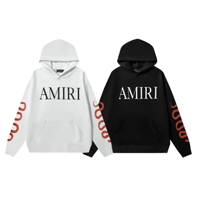 AMIRI Snake Print Hoodie #9287 Black/White 01