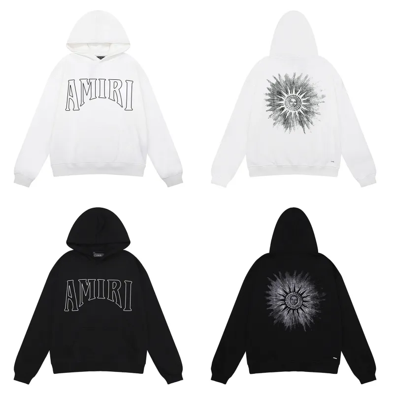 AMIRI Sun Hoodie #9278 Black/White
