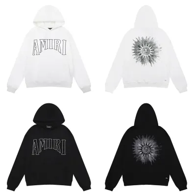 AMIRI Sun Hoodie #9278 Black/White 01