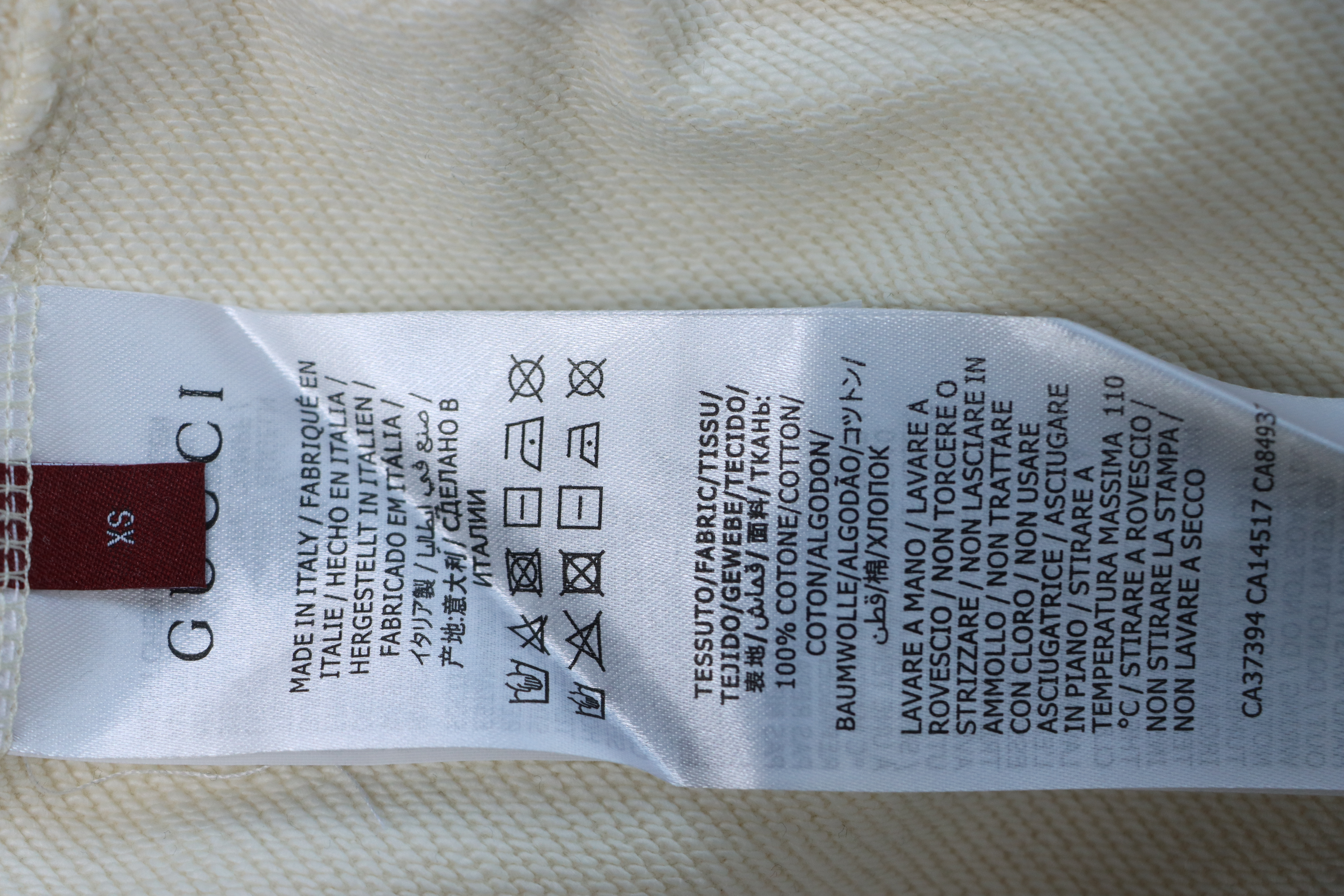 Gucci 25Fw Signature Logo Embroidered Hoodie White/Black